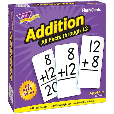 Trend Enterprises Addition 0-12 All Facts Skill Drill Flash Cards T53201